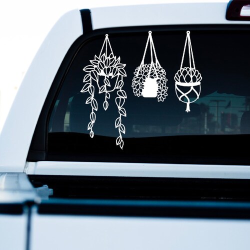 Hanging Plant Car Decal Car Decal Gifts for Plant Lovers Etsy