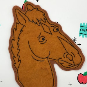 Bojack Horseman Handmade Sew-on Felt Patch