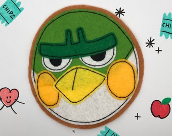 Animal Crossing Villager Profile ADMIRAL Handmade Sew-on Felt Patch