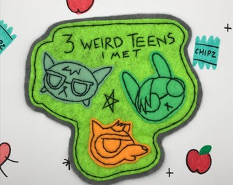 Night in The Woods Handsewn Felt Doodle Patch