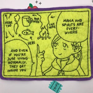 Delicious in Dungeon Dunmeshi Marcille Teaching Anime Manga Handmade Sew-on Felt Patch