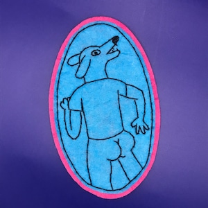 Bojack Horseman PeanutButter House Art Handmade Sew-on Felt Patch