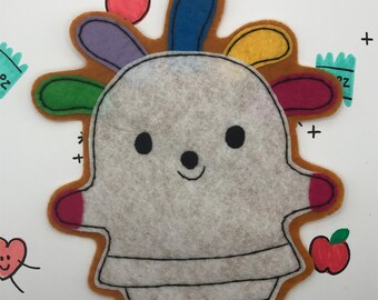 Animal Crossing Gyroid Squeakoid Handmade Sew-on Felt Patch