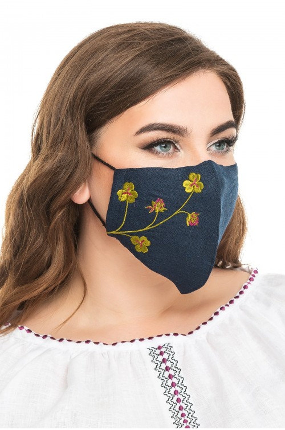 Face Masks with Ukrainian Embroidery Reusable Protective Etsy