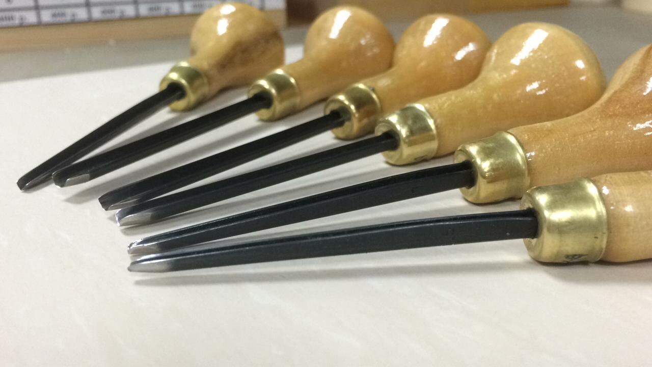 Professional straight tool set TATIANKA for linocut Straight Etsy