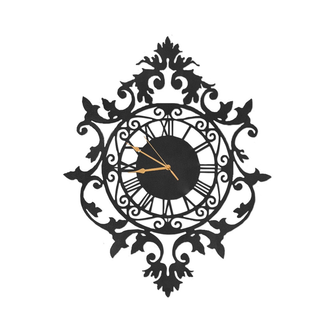 Pendulum Clock, Wall Art, Digital File, Plasma and Laser Cut File