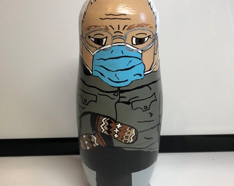 Hand Painted Bernie Sanders Inauguration Meme, Bernie's Mittens