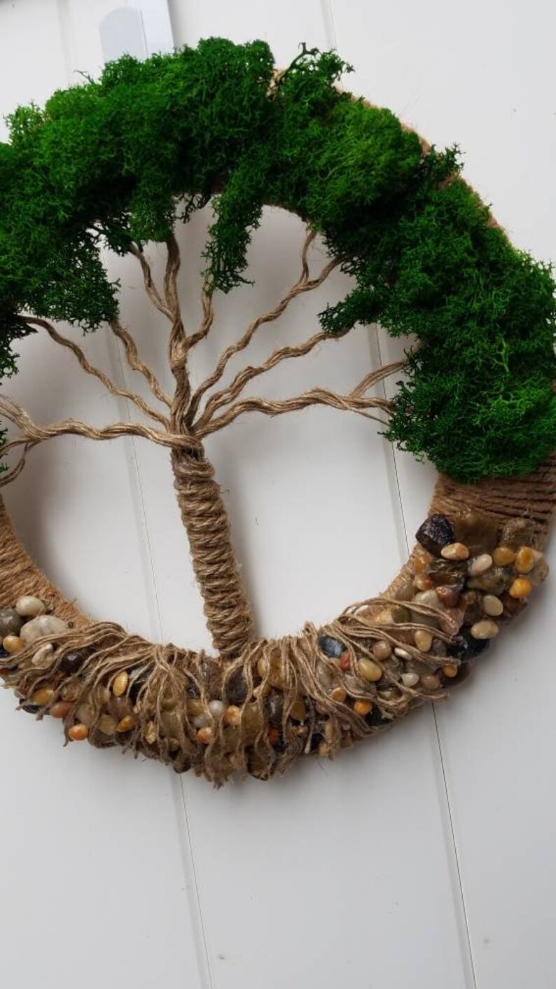 Tree of Life Wall Decor Tree of Life Wreath Jute Tree of Etsy