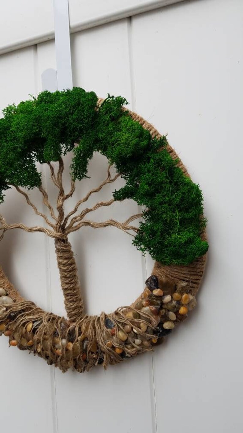 Tree of Life Wall Decor Tree of Life Wreath Jute Tree of Etsy