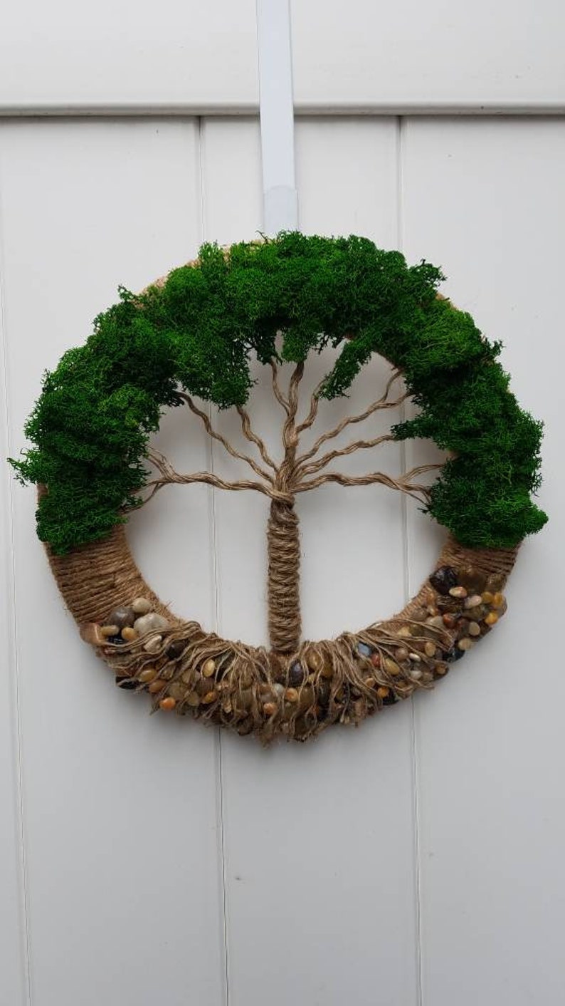 Tree of Life Wall Decor Tree of Life Wreath Jute Tree of Etsy