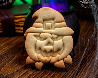 Pumpkin Cookie Cutter | Jack O Lantern Cookies | Halloween Baking Tool | Recipe Included