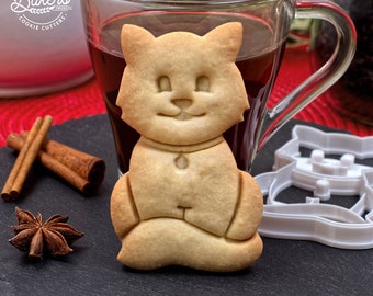 Cookie cutter - Cats : Sitting cat - Original creations by Bakers'Tricks