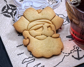 Captain Pirate Cookie Cookie Cookie Cookie - Original creation Bakers'Tricks | Easy recipe available!