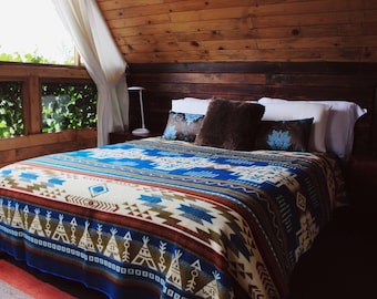 Southwest Blanket, Native Blanket, Alpaca Wool Blanket, Navajo Saddle Blanket , Aztec Blanket, Boho Rustic Blanket,Throw Blanket