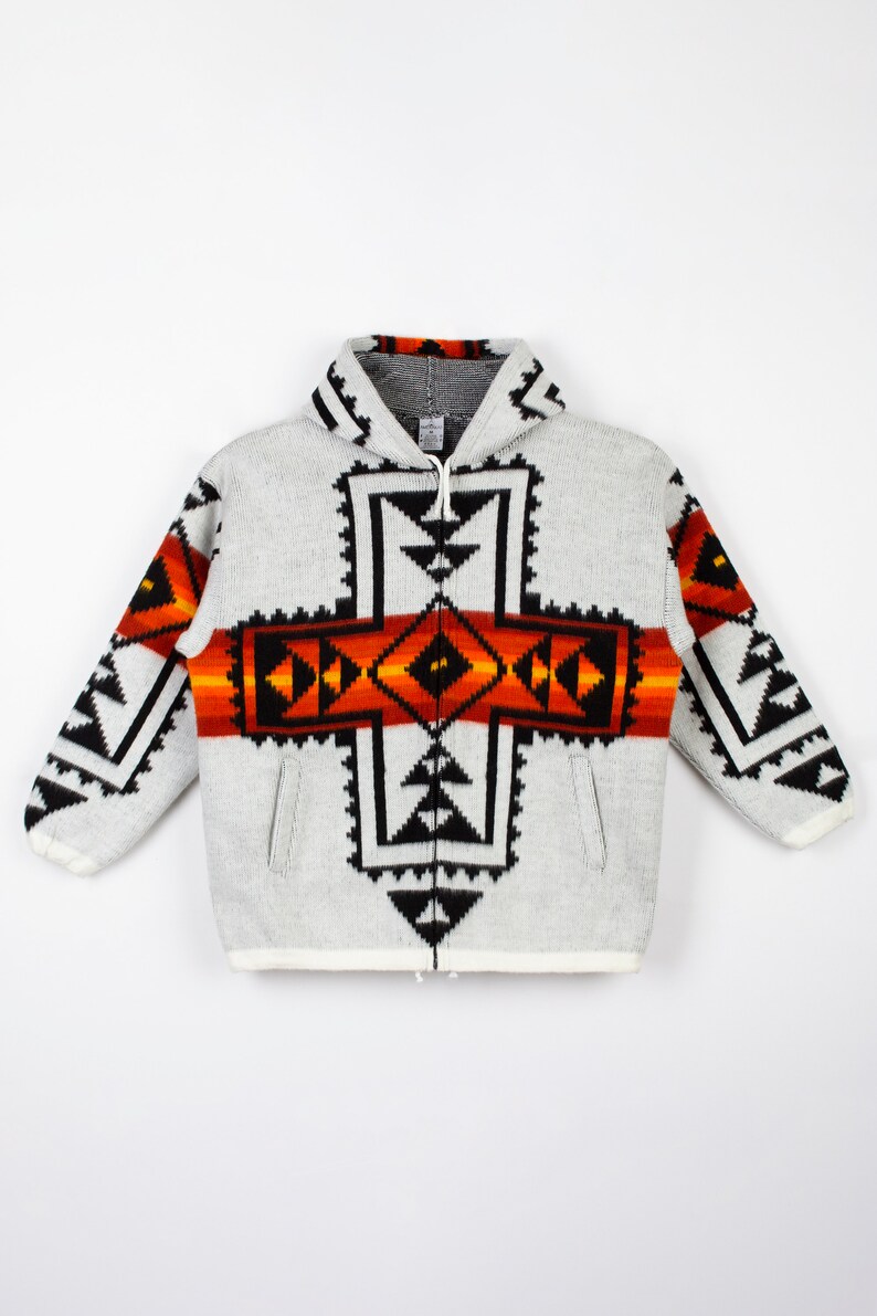 Native Southwestern Wool Jacket Southwest Jacket Native American Style Coat image 2