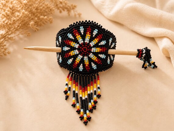 Conair | Barrettes | Vintage Beaded Barettes Vintage 1930 main image 4