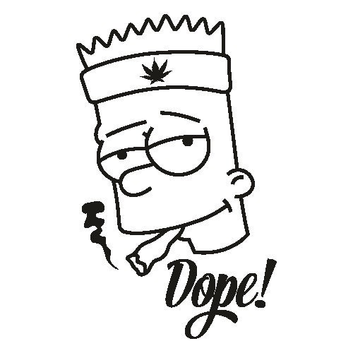 Bart simpson smoking - Etsy España