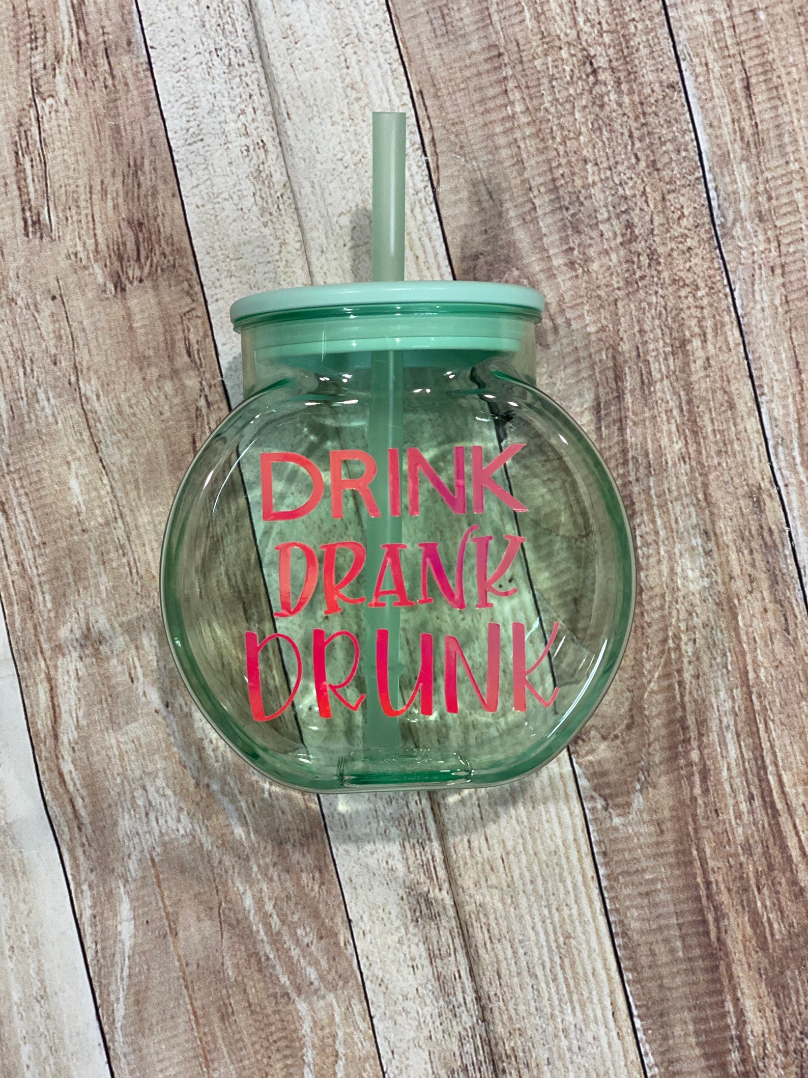 Fish Bowl Tumbler with straw Custom Fish Bowl Cups Adult Etsy