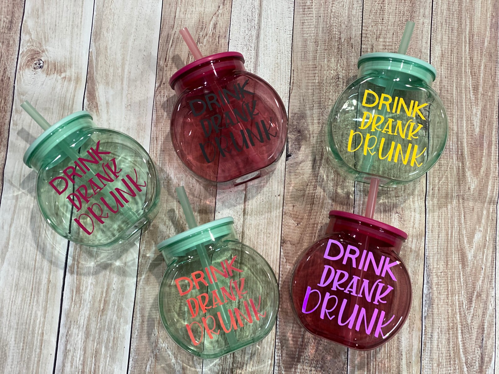 Fish Bowl Tumbler with straw Custom Fish Bowl Cups Adult Etsy