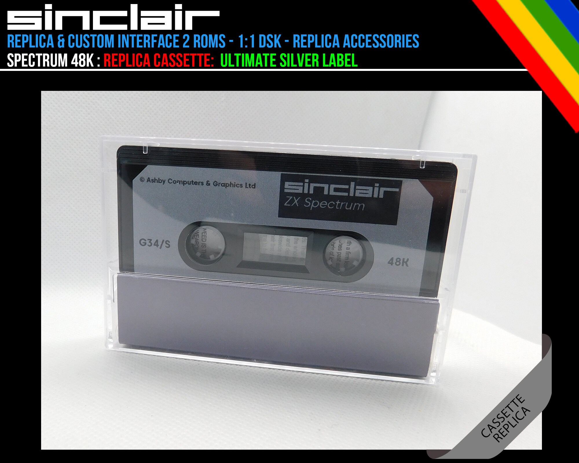 Sinclair ZX Spectrum 48k Cassette Silver Label Underwurlde
