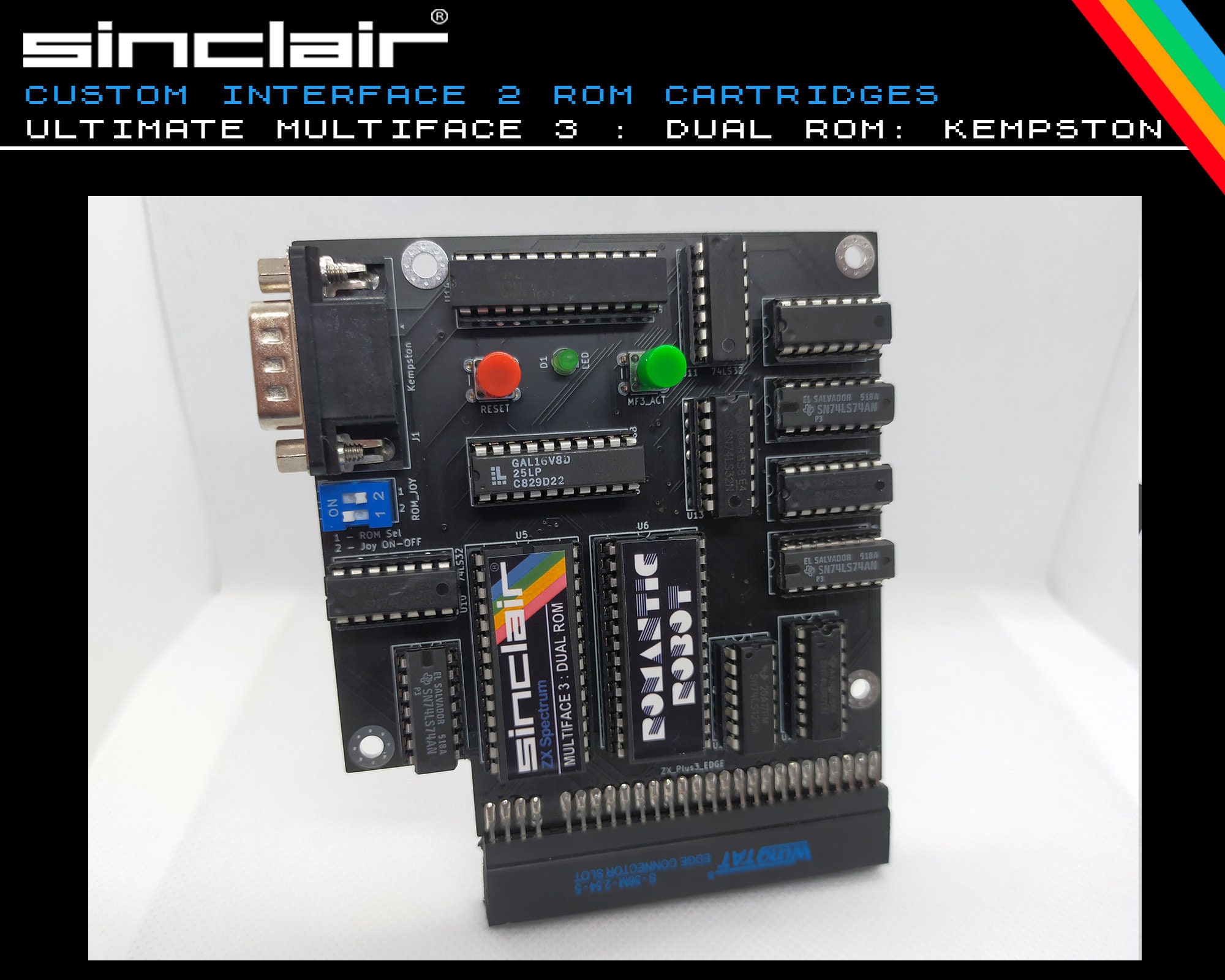 Sinclair ZX Spectrum 128k MULTIFACE 3 ULTIMATE Dual Rom and