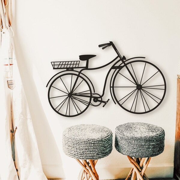 Metal Bicycle Wall Art Etsy