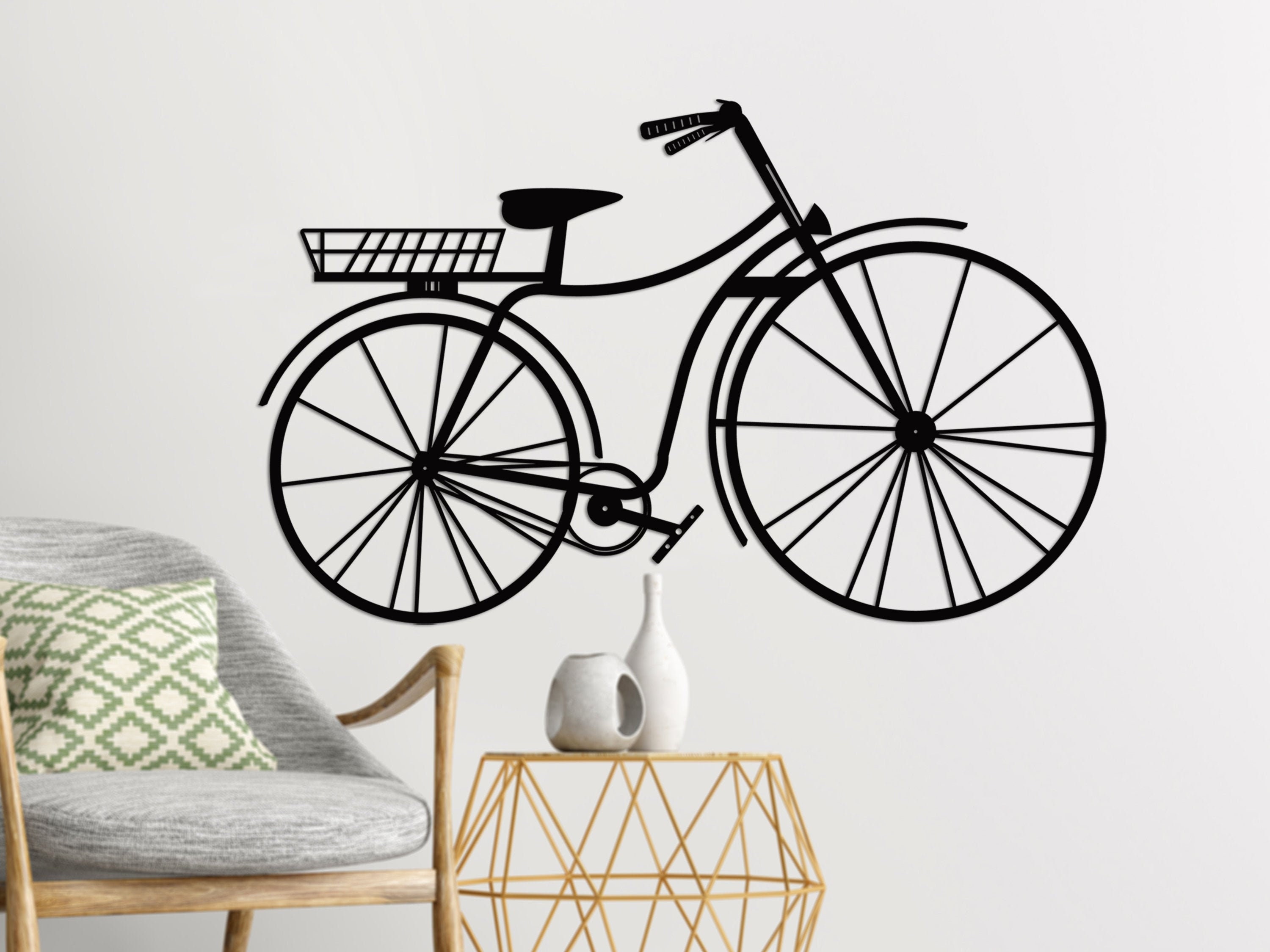 Bicycle Metal Wall DecorBike Wall Art Bicycle Cycling Home | Etsy