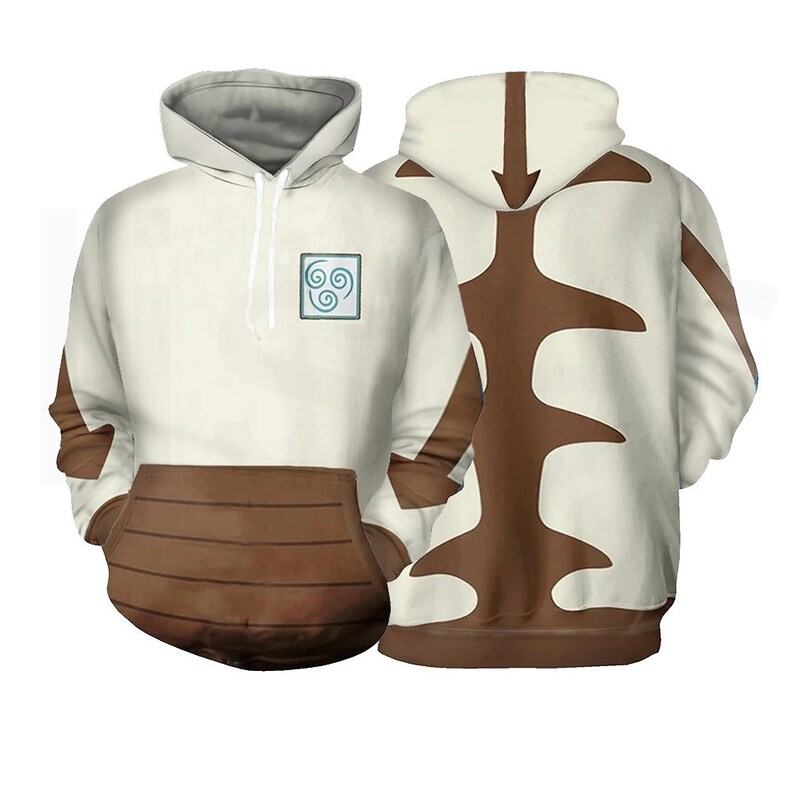 Appa Themed Cosplay Hoodie Avatar De laatste Airbender Etsy