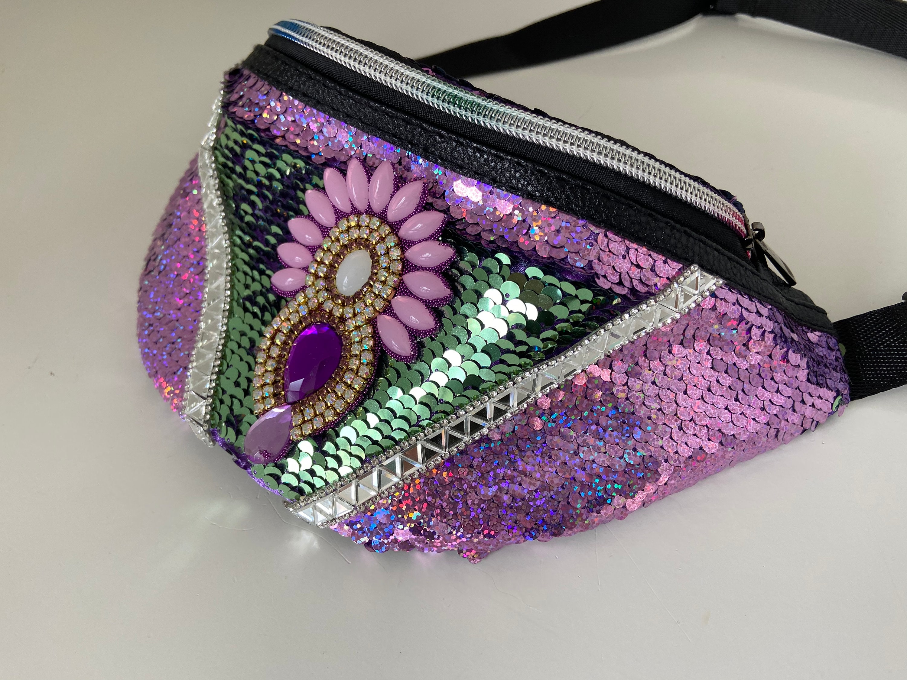 Riñonera holográfica de 4 piezas para mujeres, niños y niñas, riñonera de  neón rave, riñonera rosa brillante, bolsa deportiva de color metálico para