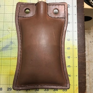Leather costrel/bottle