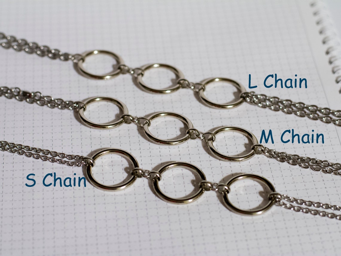 Oring Necklace to Nipple Circle Discreet Day Collar With Etsy