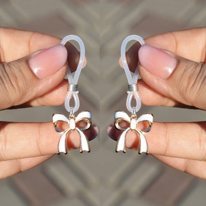 Sexy Nipple Bow Nooses Gold Non Piercing Nipple Rings Fake Nipple Dangles Sex Toy Intimate Body Jewelry Sexy Gift