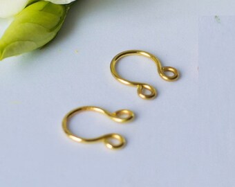 Non-Piercing Nipple Clamps / Fake Nipple Rings in Sterling Silber