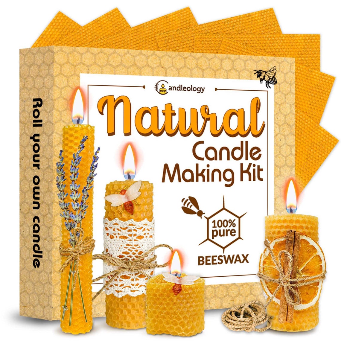 Candle Making Kit Beeswax High Grade beeswax sheets Etsy