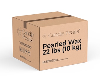 Pearled Wax 22 lbs (10kg) Candle Powder Sand Wax Candle Sand Candles Granulated Natural Plant Wax Self Melting Wedding +100 wicks