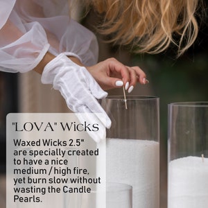 Pearled Candle Extra Wicks 100-Pack – 2 Inch White Cotton Wicks For DIY Candle Making, Lead-Free, 12 Hour Burn - View #11