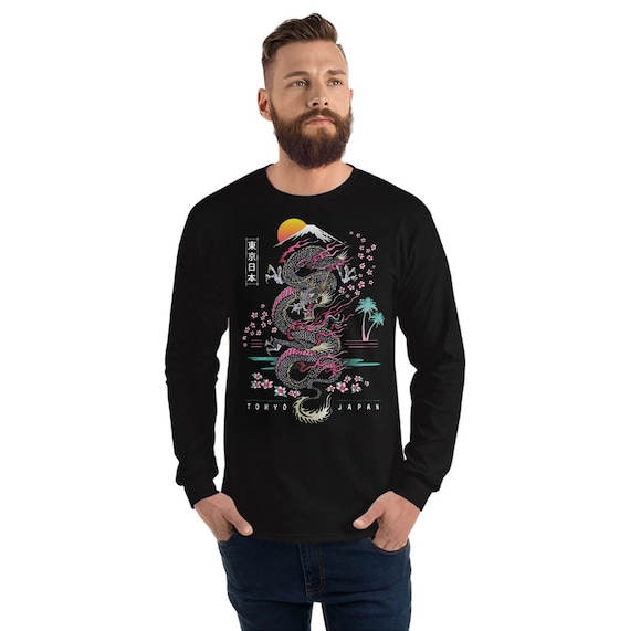 Tokyo Japan | Traditional Japanese Dragon Men's Long Sleeve Tokyo Japan | Traditional Japanese Dragon Men's Long Sleeve