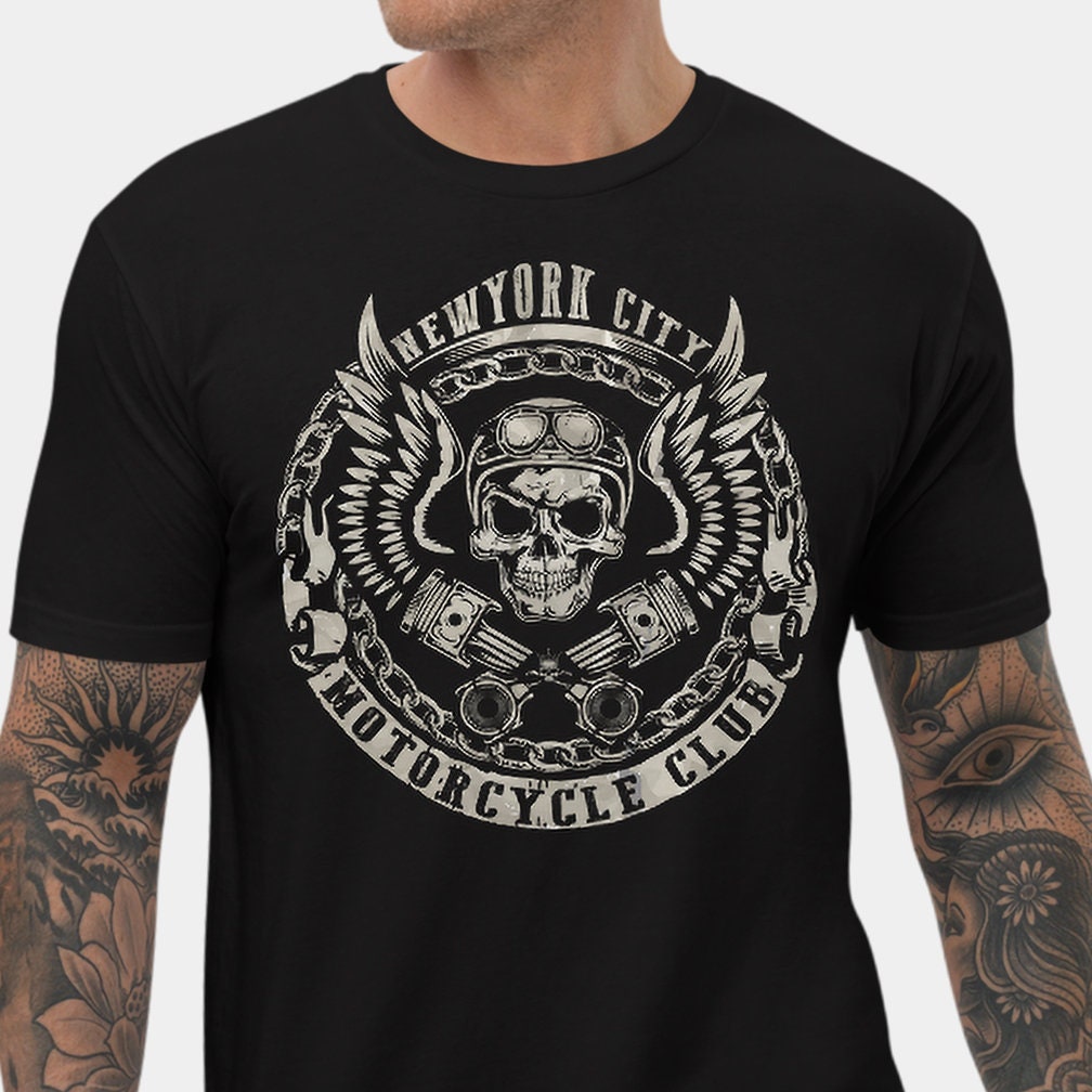 T-shirt Harley Davidson New York Vintage - Coton Épais Unisexe - Neuf Avec Étiquettes