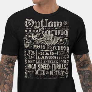Motorcycle Shirt | Biker Shirt | BADLANDS Short Sleeve T-Shirt | Motorcycle Gift | Biker Gift