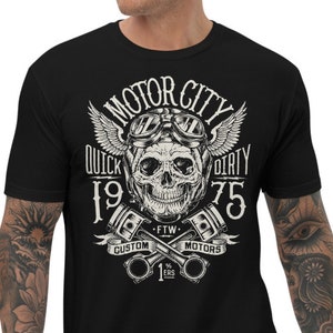 Motorcycle Shirt | Biker Shirt | Motor City Short Sleeve T-Shirt