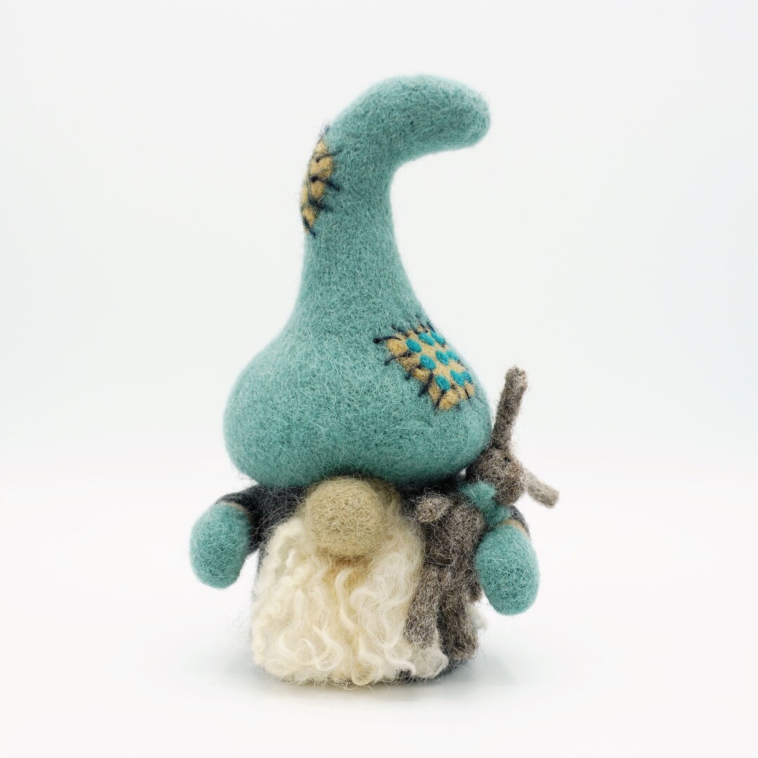 Needle Felted Gnome, Needle Felted Tomte, Felt Nisse, Woodland Wool