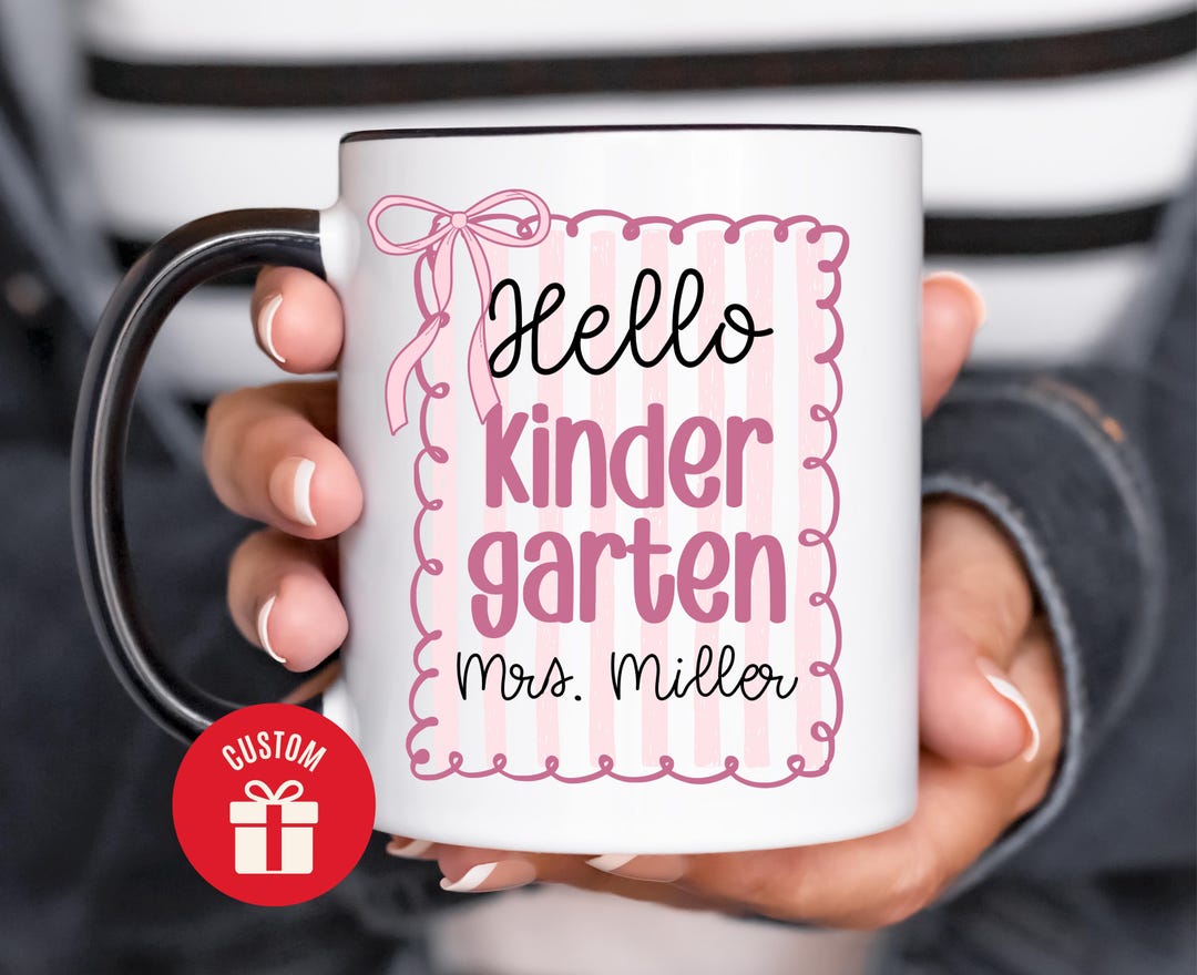 Kindergarten Teacher Gift for Her Personalized Teacher Mug Custom ...