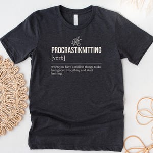 Funny Knitting tShirt Knitting Definition Hoodie Crochet Gift for Knitters Sweatshirt Yarn Graphic tee Knitting Lover Gifts for Grandparents image 3