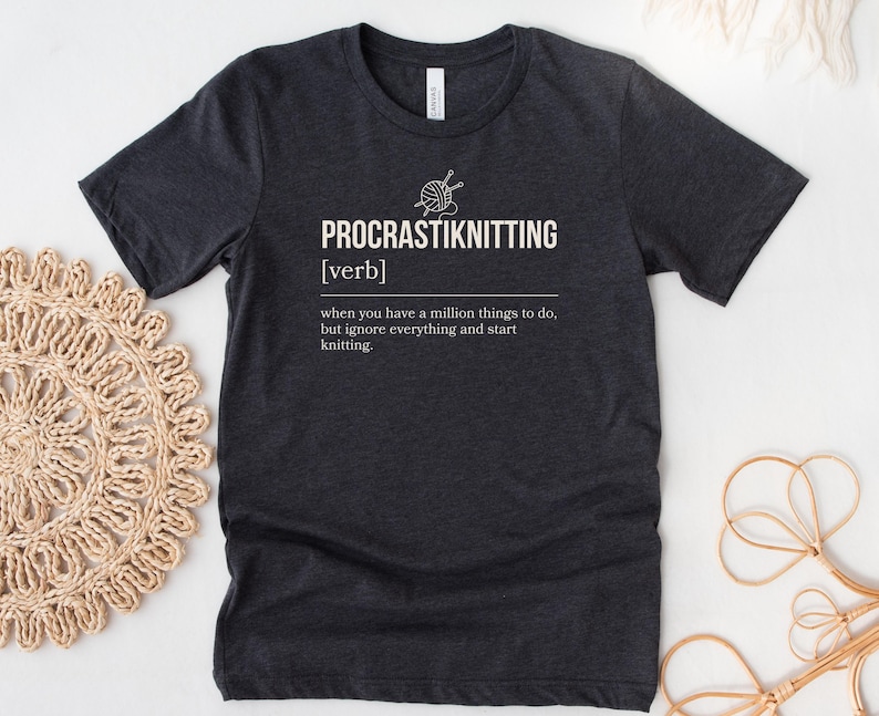 Funny Knitting tShirt Knitting Definition Hoodie Crochet Gift for Knitters Sweatshirt Yarn Graphic tee Knitting Lover Gifts for Grandparents image 3