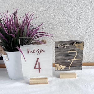 Marcamesas personalizados boda regalo eventos vinilo marcasitios