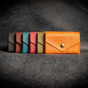 Portefeuille en cuir minimaliste, fabriqué en France