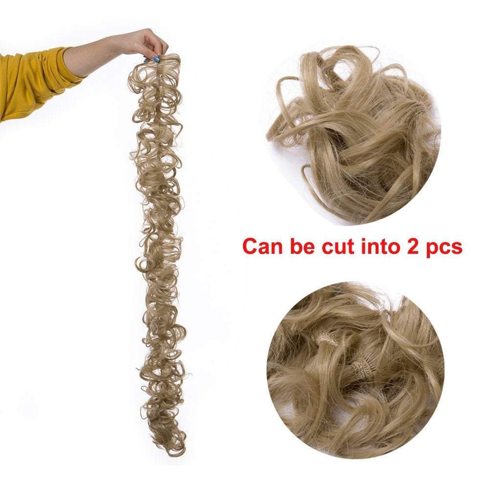 Messy bun juva bun hair scrunchie fluffy curly tousled updo Etsy