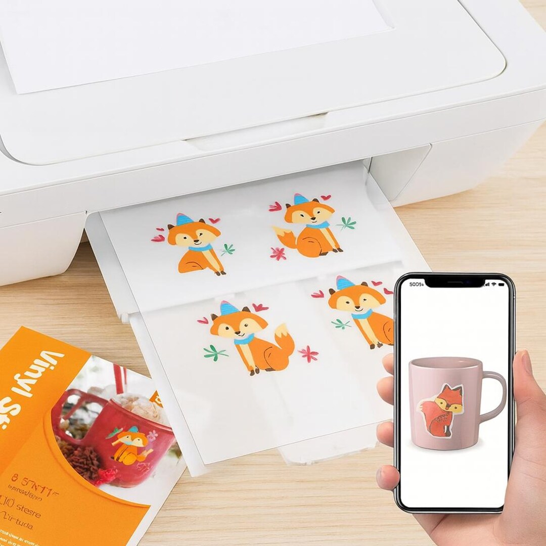 Clear Printable Vinyl Sticker Paper: 8 5 X 11 Inch Tear Resistant Etsy