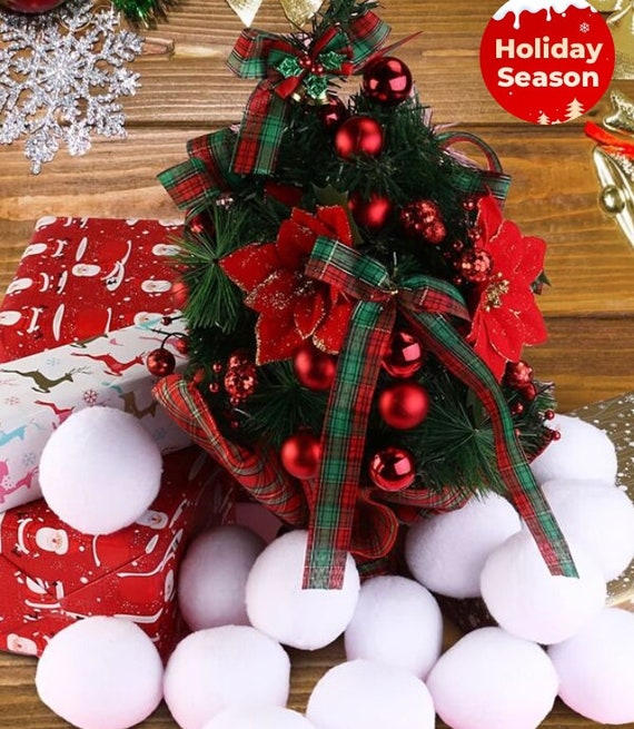 Festive Snowballs, Christmas Decor, Indoor Snowballs, Fake