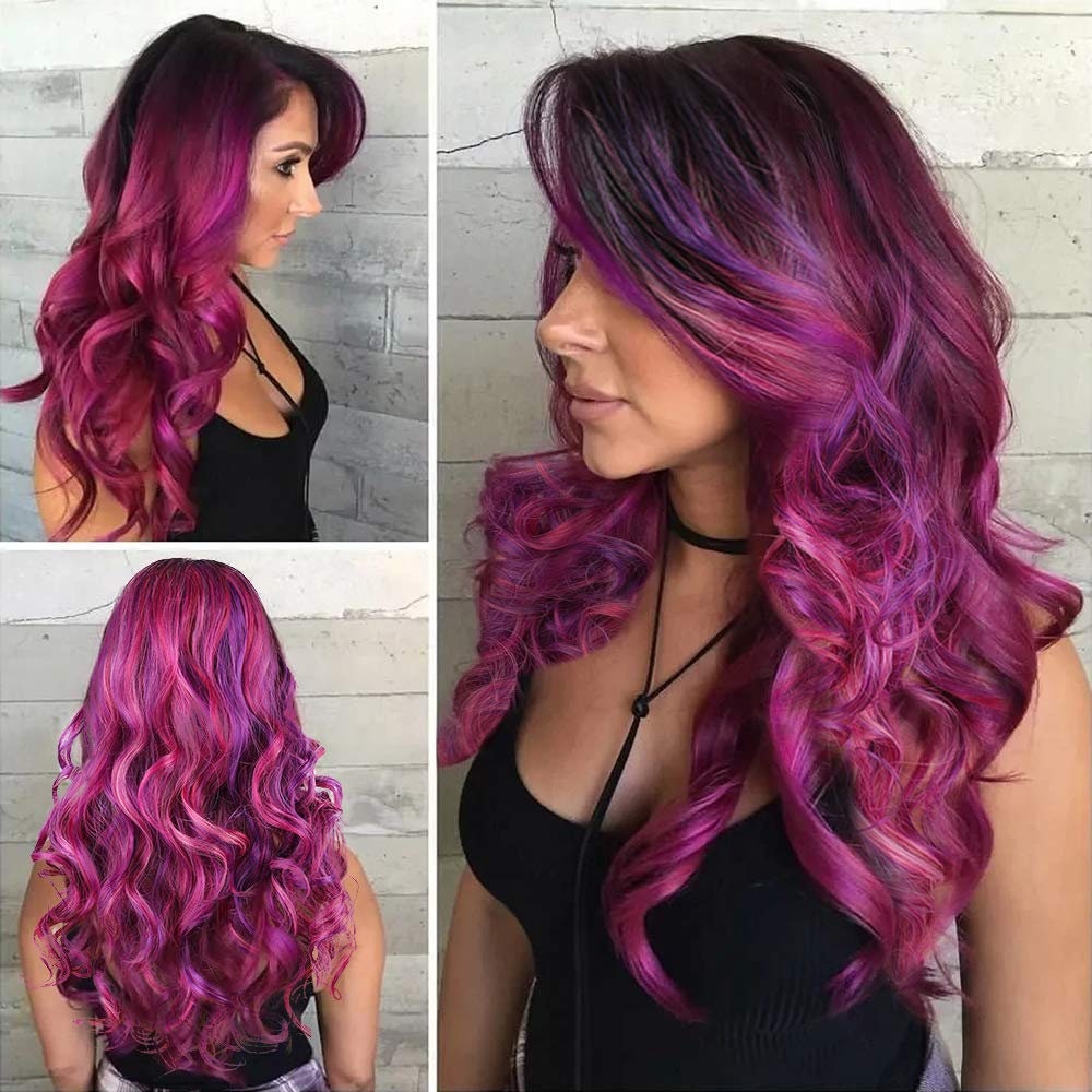 Beautiful Unique Natural Looking Magenta Purple Pink Mixed Etsy Hong Kong